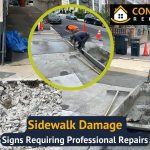 Sidewalk Damage Signs Requiring Professional Repairs