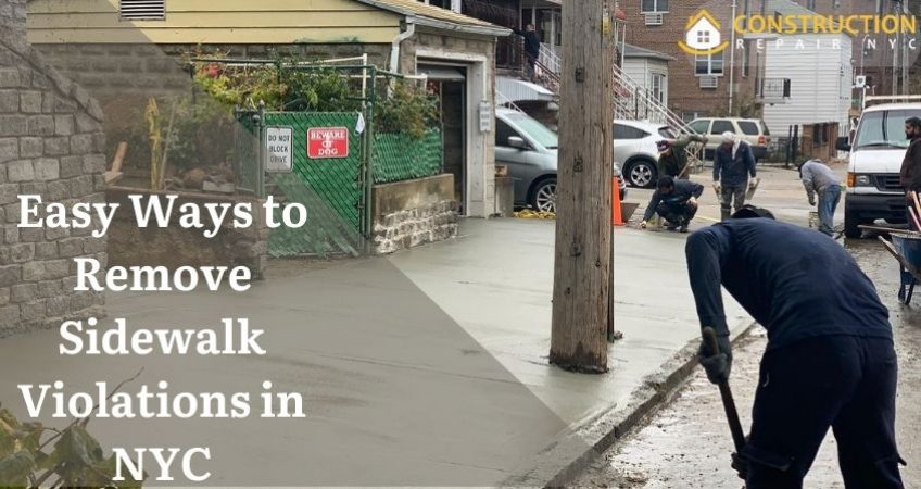 Easy Ways to Remove Sidewalk Violations in NYC