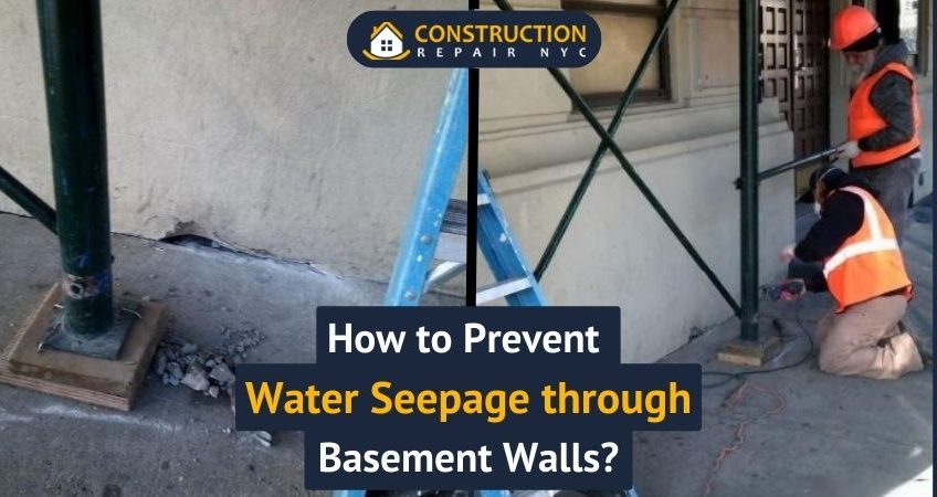 How to Prevent Water Seepage through Basement Walls