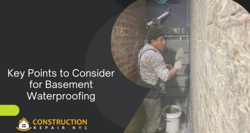 Key Points to Consider for Basement Waterproofing