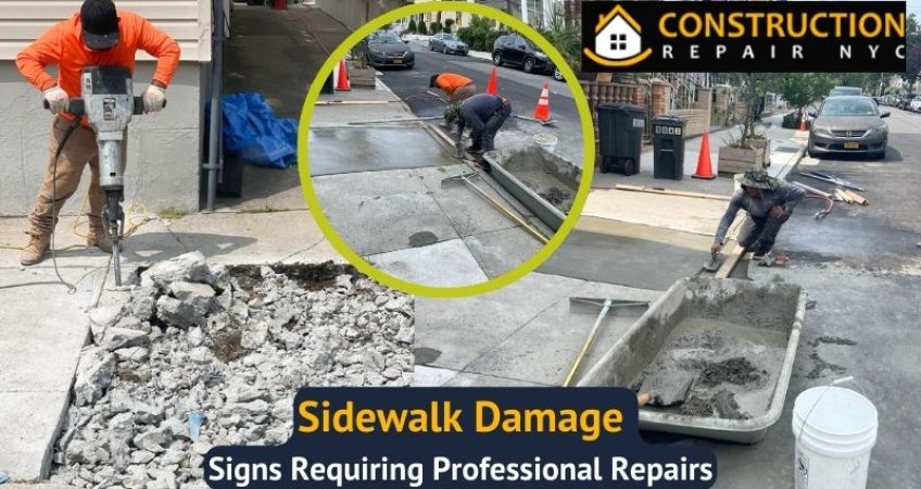 Sidewalk Damage Signs Requiring Professional Repairs
