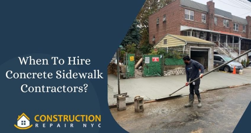 When To Hire Concrete Sidewalk Contractors?