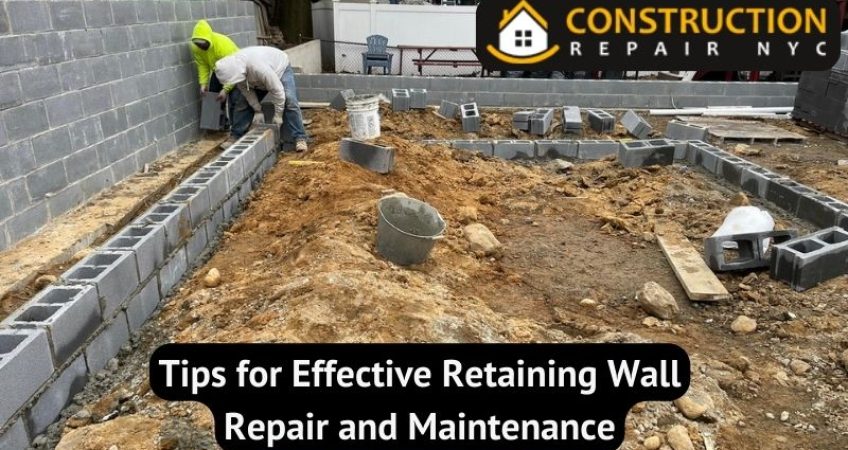 Tips for Effective Retaining Wall Repair and Maintenance